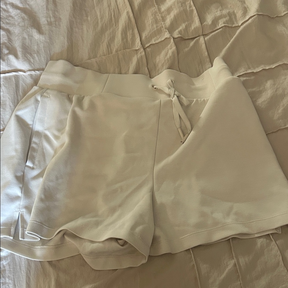 Women's Athletic Cream Shorts